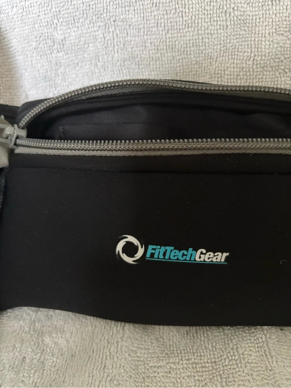 FitTechGear Running Hydration Belt with Dual Bottles - Black